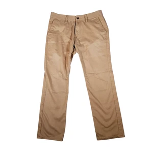 Pantalones chinos Twisted Soul W34 L32 marrón artesanales para hombre - Imagen 1 de 6