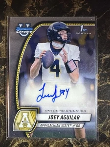 Joey Aguilar 2024 Bowman U Chrome Rookie Auto Tennessee Volunteers QB 1st A - Bild 1 von 2