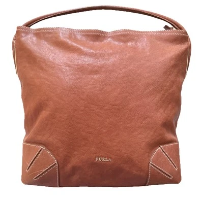 Bolso de hombro Furla de cuero marrón tostado Arcadia Hobo Foto 1 de 4
