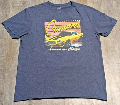 Camiseta Chevrolet Camaro para hombre talla L | Camiseta gráfica elegante | GM Detroit Muscle Foto 1 de 4