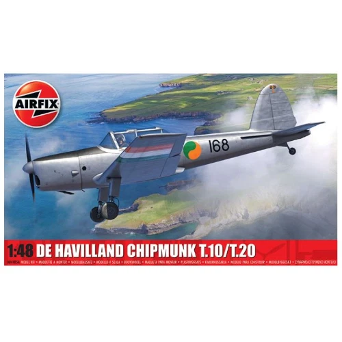 DE HAVILLAND CHIPMUNK T.10/T.20 KIT 1:48 Airfix Kit Aerei Modellino Nuovo - Immagine 1 di 1