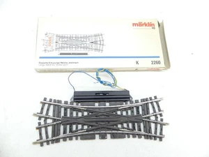 Märklin H0 2260 K-Gleis, Elektrische Doppel-Kreuzungsweiche, TOP in OVP #59400 - Bild 1 von 2