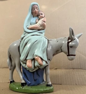 Vntg Mary and Baby Jesus Display “Flight to Egypt on a Donkey” (Matthew 2:13-23) - Picture 1 of 24