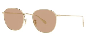 Oliver Peoples OV1305 5245 Clyne Sonnenbrille gebürstet gold/gold Abenddämmerung Strand Unisex - Bild 1 von 3