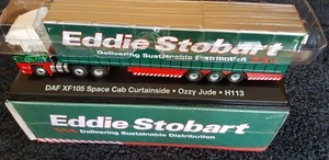 EDDIE STOBART (4649125) DAF XF105 SPACE CAB CURTAINSIDE - OZZY JUDE - Picture 1 of 8