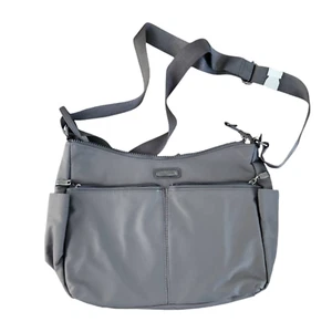 BAGGALLINI West Village Hobo Messenger Crossbody Handtasche Tasche Grau Neu Mit Etikett! - Bild 1 von 9