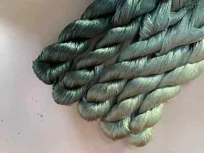 100%mulberry silk,hand-dyed wrapping velvet flower Twistless nosplit silk thread - Image 1 of 4