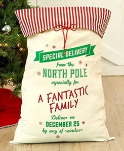 Saco de regalo de Navidad de gran tamaño 'Una familia fantástica' entrega especial desde el Polo Norte - Imagen 1 de 1