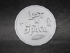 Lost in Space Plaque 3d Wall Art (3D Printed, Silver/Gray) 4" Round Small