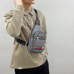 NEW Men's Multifunction Messenger Bag Shoulder Cloth Chest Bags Crossbody Casual - Picture 1 of 28