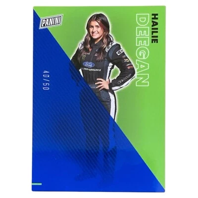 2023 Panini NASCAR Father's Day #41 Hailie Deegan Blue 40/50 SP - Image 1 of 2
