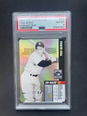2003 MLB Showdown Yogi Berra Cooperstown Collection Foil #117 PSA 8 - Image 1 of 2