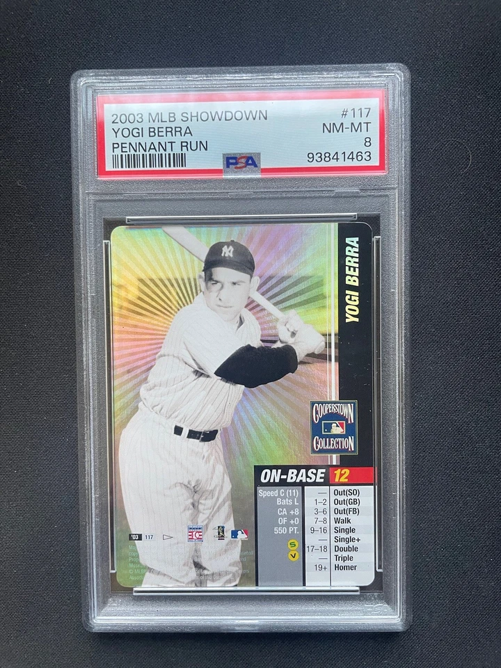 2003 MLB Showdown Yogi Berra Cooperstown Collection Foil #117 PSA 8 - Image 1 of 2