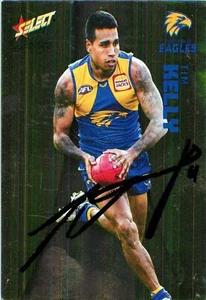 Signed 2022 West Coast Eagles AFL Select Footy Stars Prestige Card - Tim Kelly - Picture 1 of 3