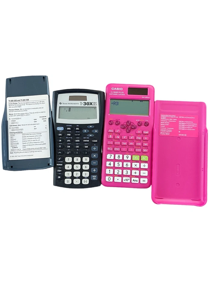 Casio fx-300es PLUS Natural V.P.A.M. 2nd Edition Pink Texas Instruments T30 IIS - Image 1 of 4