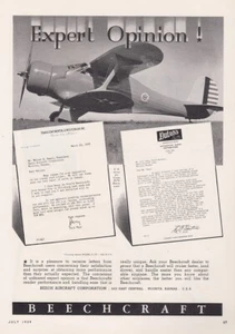 1939 Beechcraft Model 17 Stagerwing Aircraft ad 11/30/2022l - Picture 1 of 1