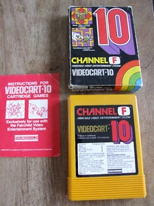 O1 OFFERS COMBINE VINTAGE FAIRCHILD CHANNEL F VIDEOCART CIB - 10 MAZE - Picture 1 of 6