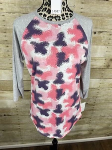 LuLaRoe Talla S NUEVO NUEVO CON ETIQUETAS Randy Béisbol Raglán, Cuello Redondo, Mangas Medianas - Imagen 1 de 6