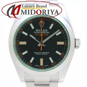 Rolex Milgauss 116400GV Random Number SS 40mm Automatic Black/Green Dial Men's - Picture 1 of 9