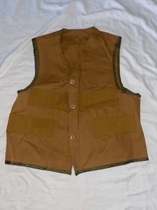 Vintage 40s 50s Sportswear Canvas Hunting Shot Gun Vest Jacket  Mens Small EUC - Picture 1 of 6