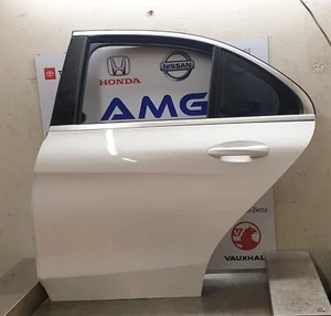 MERCEDES C CLASS W205 MK4 2014-2021 SALOON PASSENGER SIDE REAR DOOR IN WHITE - Picture 1 of 12