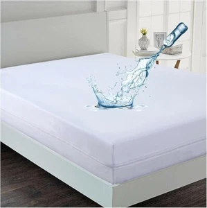 Mattress Encasement Waterproof Protector Zippered Deep Pocket Bed Bug Protector - Picture 1 of 8