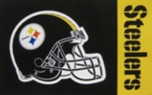 WINCRAFT PITTSBURGH STEELERS LOGO NFL FLAG BANNER – DOUBLE SIDED - Image 1 of 1