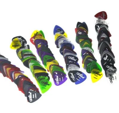 Selecciones de guitarra Alice de policarbonato mate transparente de 0,58-1,5 mm 100 piezas Foto 1 de 4