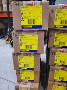 Square D EDB34015 3pole 15amp 480v circuit breaker type NF New box warranty! - Picture 1 of 2