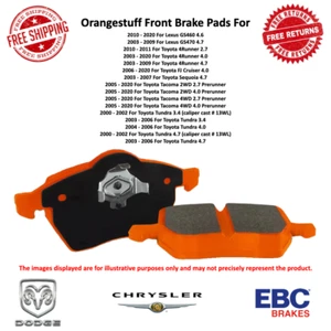 EBC Orangestuff Sport Brake Pad Set Front For Toyota 4Runner / 05-20 Tacoma - Picture 1 of 4
