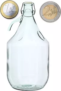 5L Sparflasche Flasche für 1-und 2-Euro-Münzen Sparbüchse Spardose Bügelflasche - Bild 1 von 8