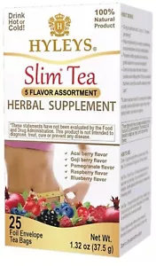 Slim Tea 5 Flavor Assortment - Weight Loss Herbal Supplement Cleanse and Deto... - Picture 1 of 3