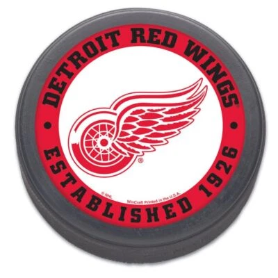 Detroit Red Wings Logo Hockey Puck - Image 1 of 4
