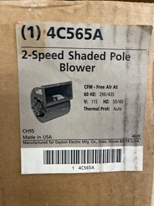 DAYTON two speed shaded pole BLOWER MOTOR - Picture 1 of 5