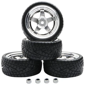 4PCS 12mm Hex Hub RC Cars Wheels and Tires,62mm On Road Touring Rubber Racing... - Picture 1 of 6