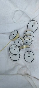 the ribbon boutique 50 yards gold white 1/8 - Picture 1 of 7