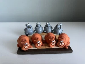 Lovely Collectible Paolo Chiari Noughts And Crosses/Tic Tac Toe Cats And Rats - Picture 1 of 5