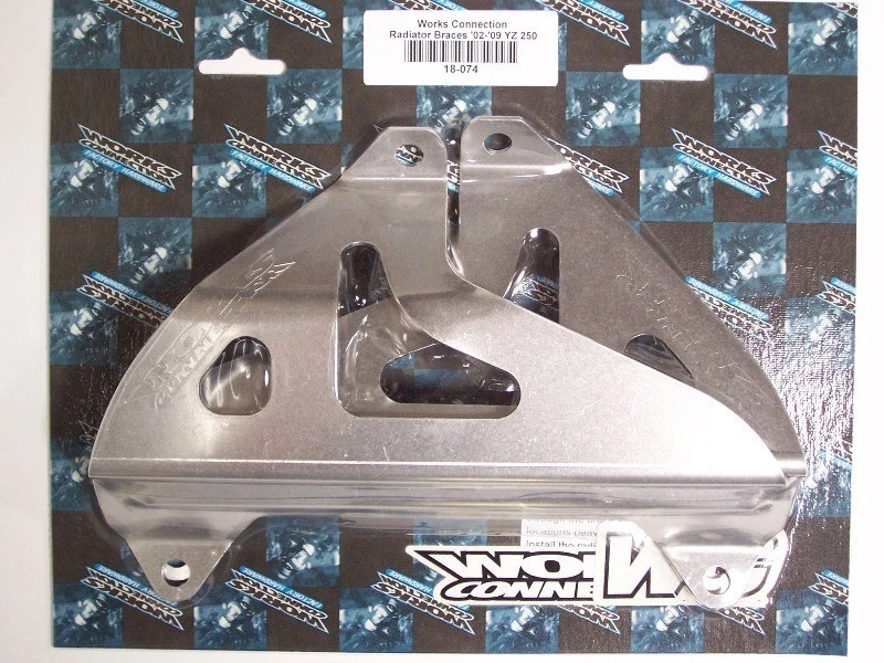 Soporte de radiador de aluminio Works Connection 18-074 Yamaha YZ250 2003-15 hecho en EE. UU. Foto 1 de 1