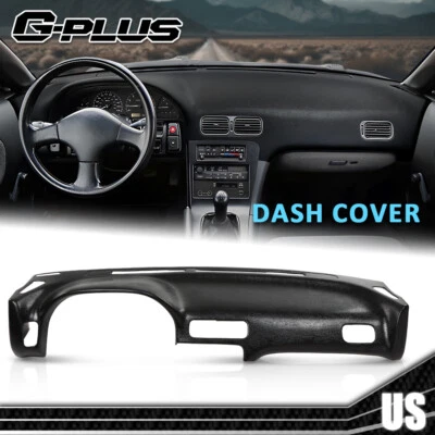 Fit For 1989-1994 Nissan 240SX Black Dashboard Cover 10-890-BLK Foto 1 de 4