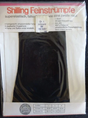 Straps–Strümpfe Feinstrümpfe Strümpfe Shilling 30 graphit schwarz 8 ½ -9 / I NEU - Bild 1 von 2