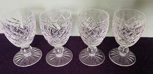 Set Of 4 WATERFORD Crystal Port Wine Glasses "Donegal" Pattern - Picture 1 of 8