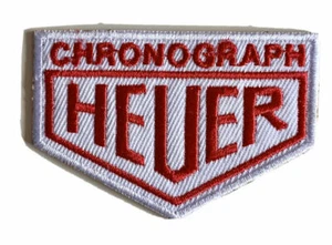 Cronógrafo Heuer relojes insignia hierro costura parche bordado - Imagen 1 de 1