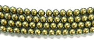 Swarovski 5810 3mm Round Crystal Pearl Iridescent Green 25pcs - Picture 1 of 1