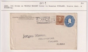 E4723: US #283 on 1901 Postal Envelope to Finland, Russia - Picture 1 of 2