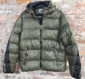New Level Up Ombre Puffer Coat Mens Sz XL Green Jacket - Picture 1 of 4
