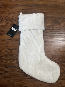 DKNY WINTER WEIß Kunstfell 22" WEIHNACHTSSTRUMPF - Bild 1 von 4