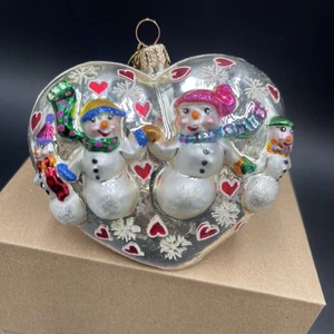 Christopher Radko WARM HEARTS WONDER"" Glas Ornament mit Box - Bild 1 von 4