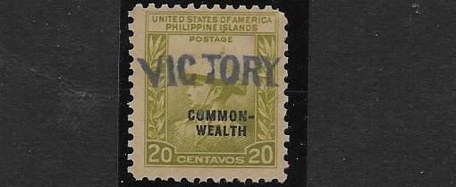 Philippines Scott 481, 1944, 20 Centavo Juan de la Cruz, Victory. MNG, NH, F/VF - Image 1 of 1