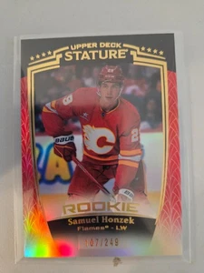 Samuel Honzek Rookie Red 107/249 2024-25 Upper Deck Stature Hockey - Picture 1 of 2