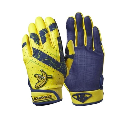 Guantes de Bateo Louisville Slugger Savannah Bananas Juveniles Genuinos V2 - Amarillos/... Foto 1 de 3